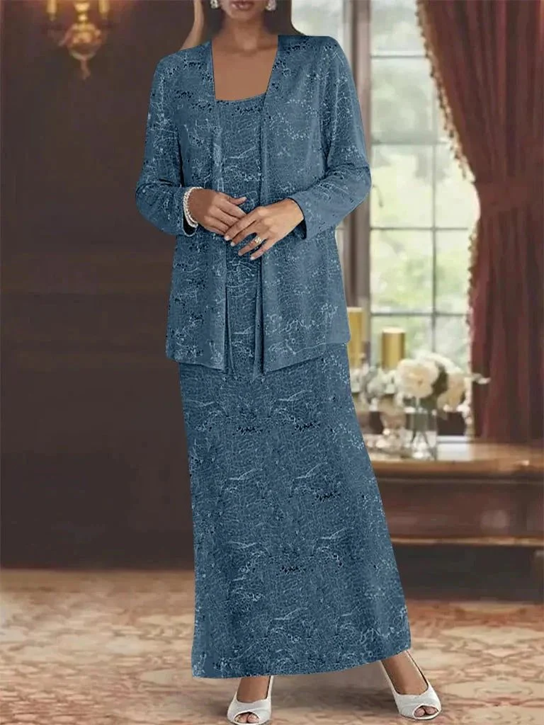 Chiffon Mother of the Bride Dresses with Sequins & Jacket - Image 13