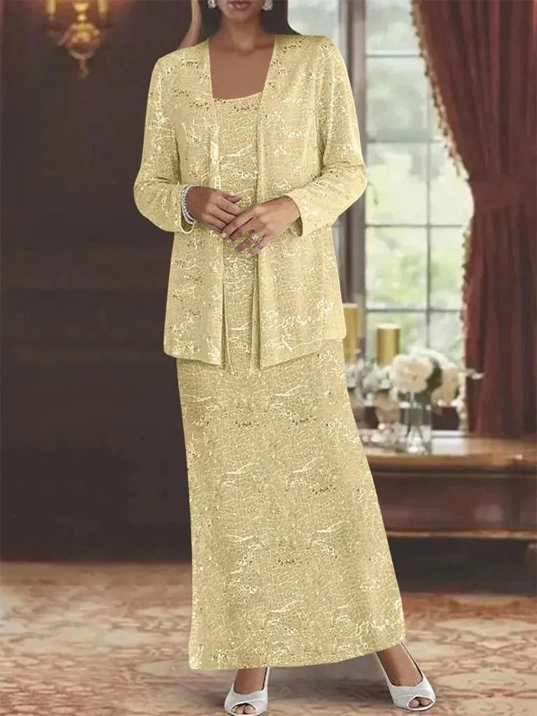 Chiffon Mother of the Bride Dresses with Sequins & Jacket - Image 15