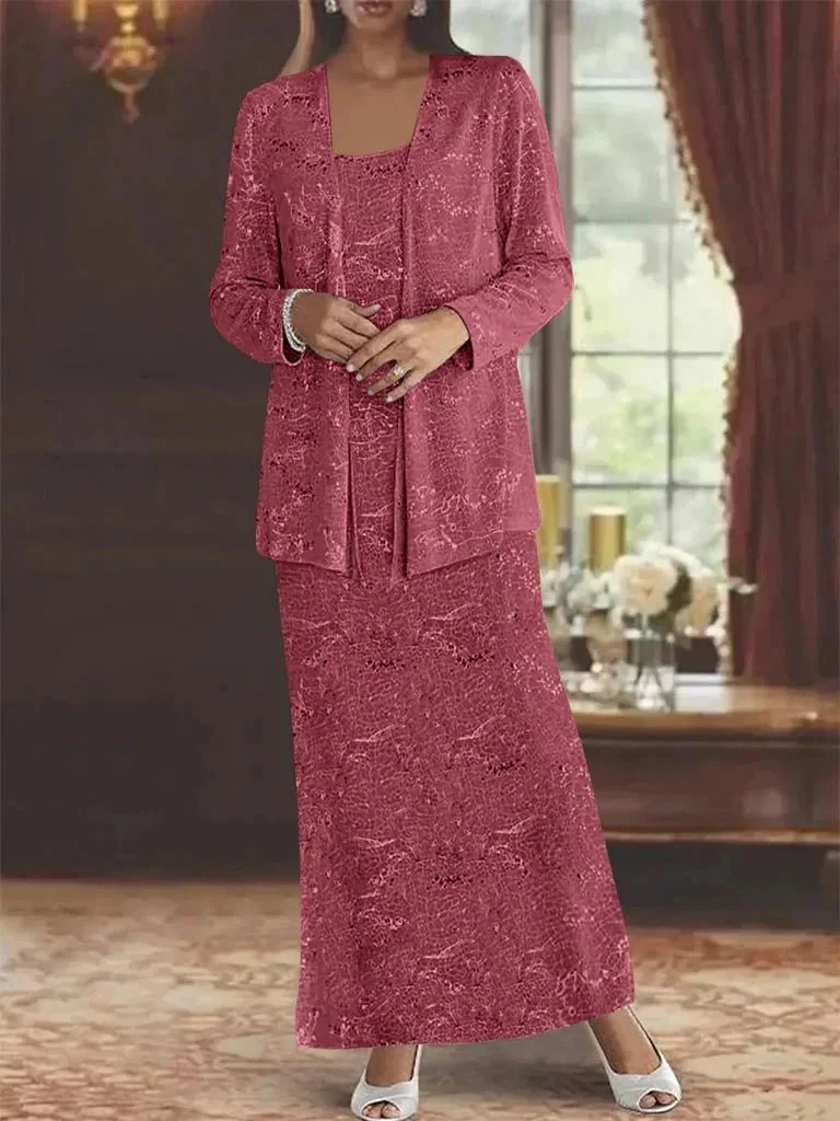 Chiffon Mother of the Bride Dresses with Sequins & Jacket - Image 18