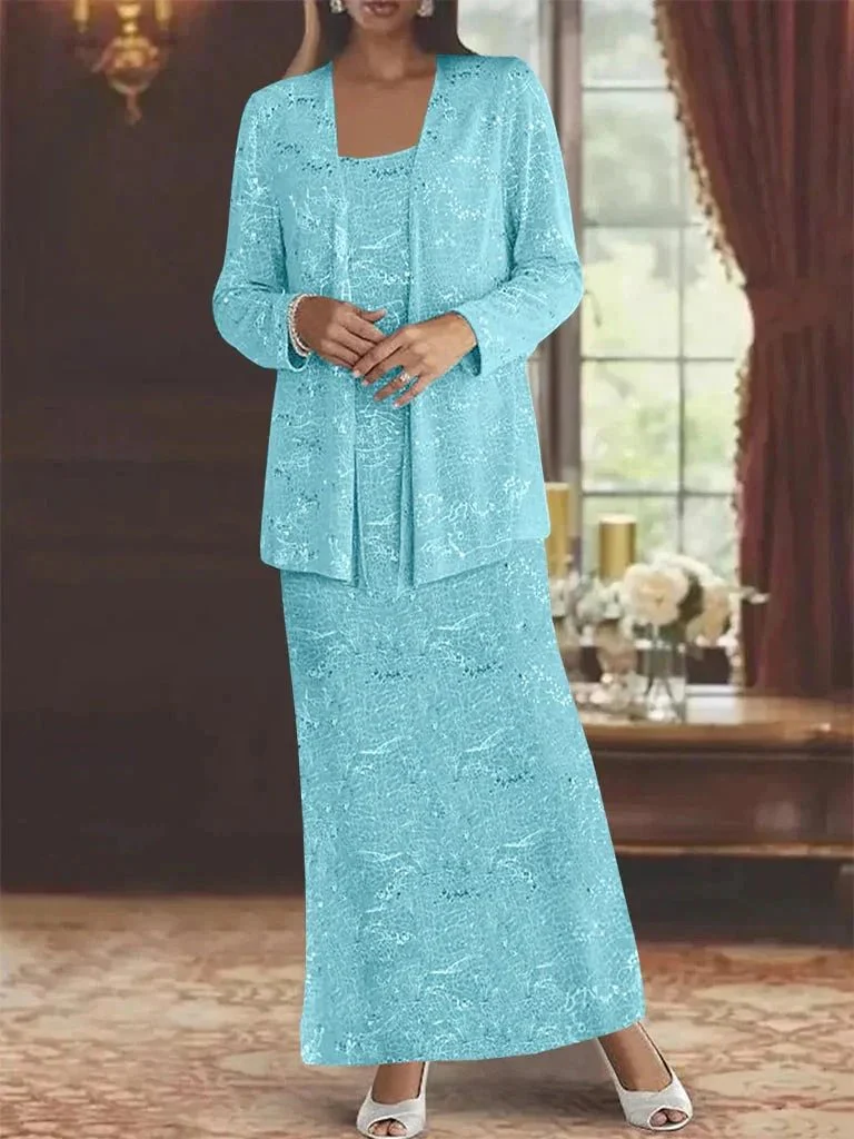 Chiffon Mother of the Bride Dresses with Sequins & Jacket - Image 19