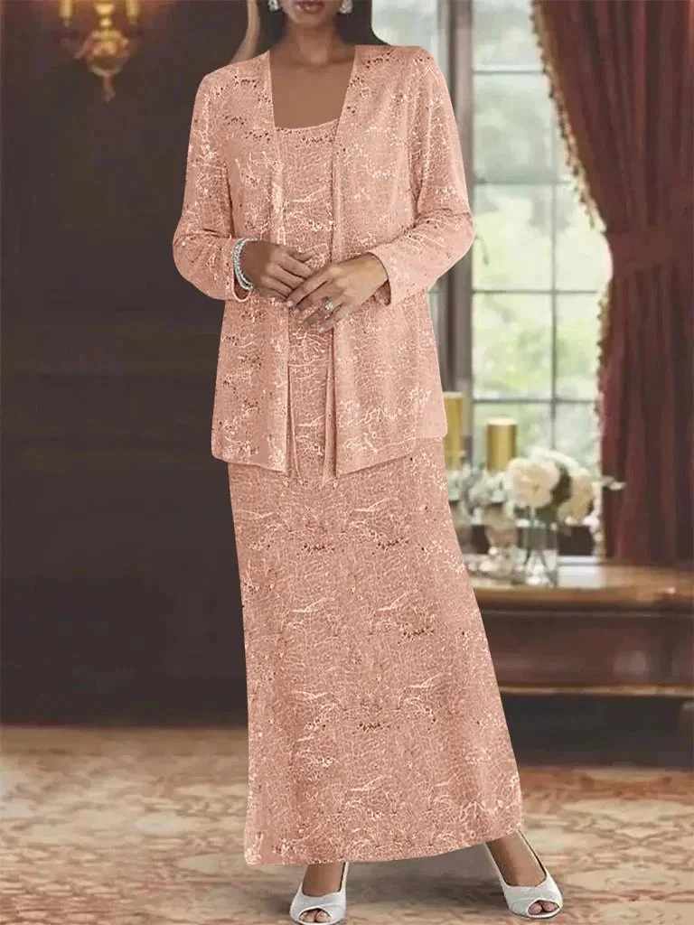 Chiffon Mother of the Bride Dresses with Sequins & Jacket - Image 20