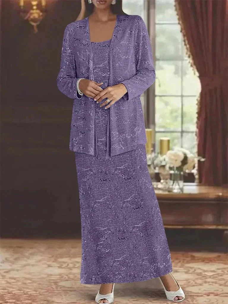 Chiffon Mother of the Bride Dresses with Sequins & Jacket - Image 22