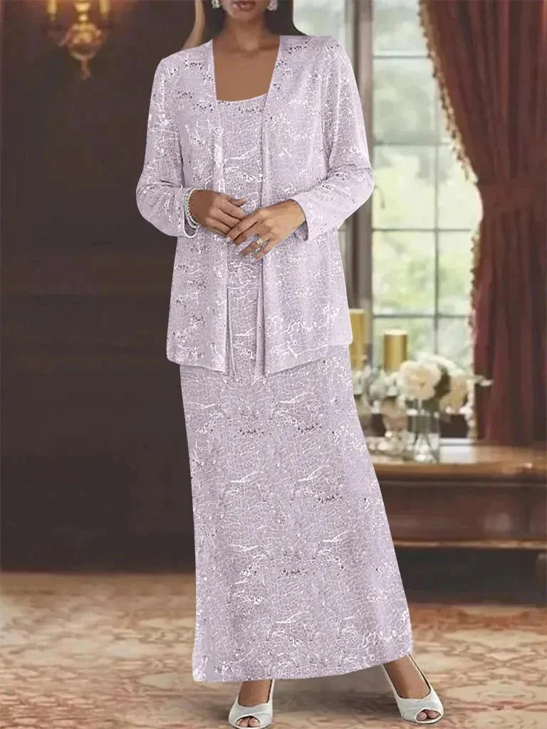 Chiffon Mother of the Bride Dresses with Sequins & Jacket - Image 29