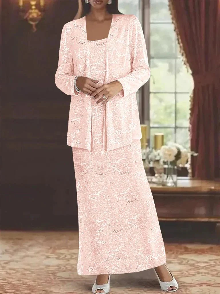 Chiffon Mother of the Bride Dresses with Sequins & Jacket - Image 47