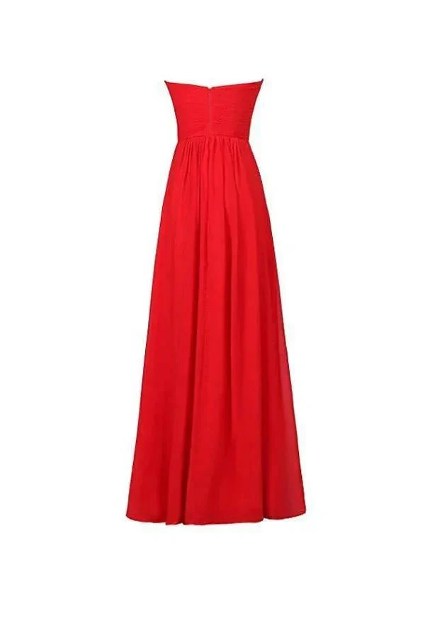 A-line Chiffon Sweetheart Bridesmaid Long Evening Gown PG248 - Image 2