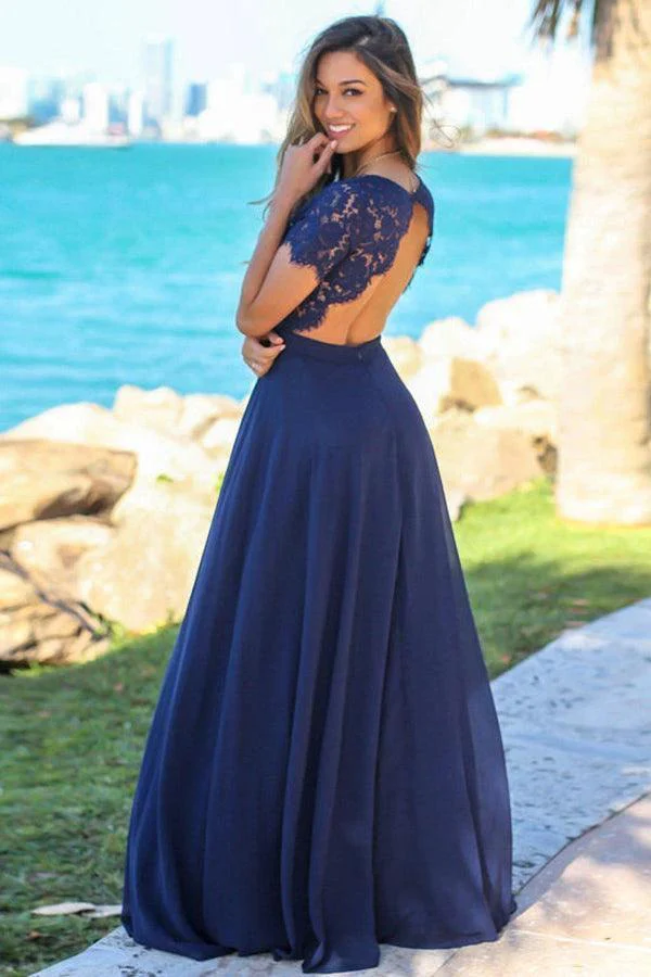 Chiffon Sweetheart Neckline A-line Bridesmaid Dresses With Appliques  BD099 - Image 2