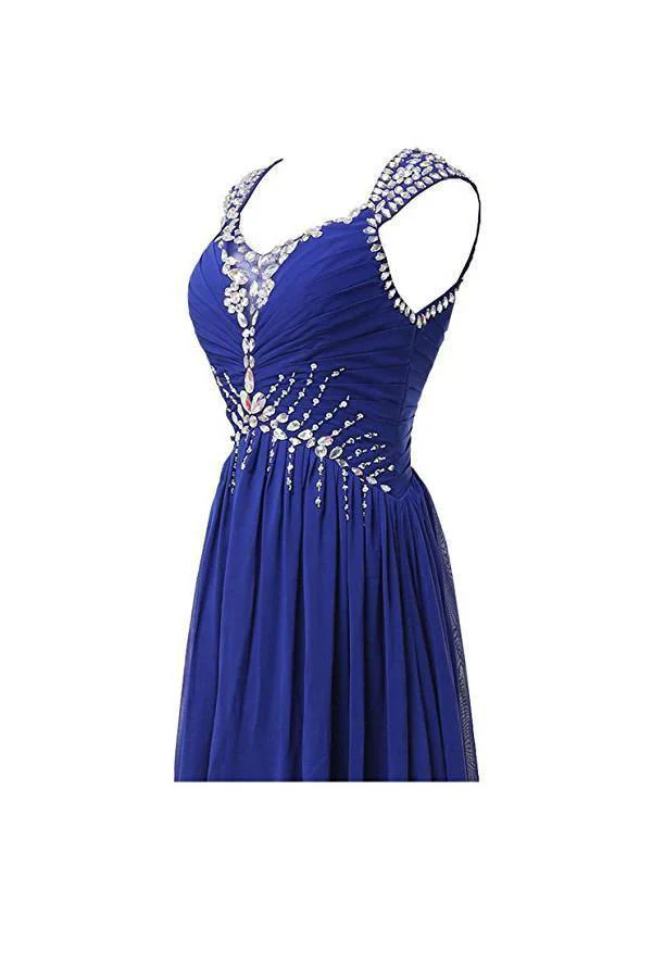 Chiffon V-neck Long Prom Gowns Party Dresses Bridesmaid Dresses PG268 - Image 3