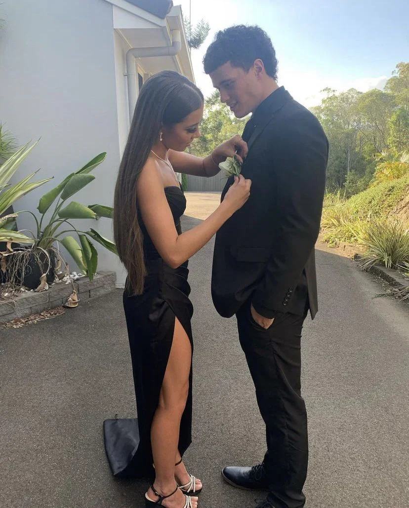 Classy Black Sweetheart Neckline Prom Dress Black Evening Dress Y5385 - Image 2
