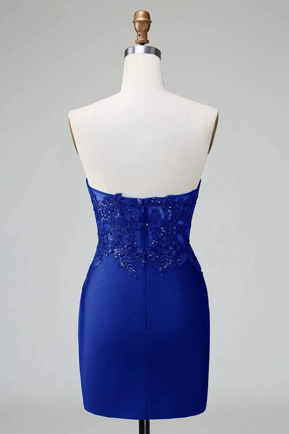 Classy Dark Green Bodycon Strapless Pleated Short Homecoming Dress with Beading - Image 16