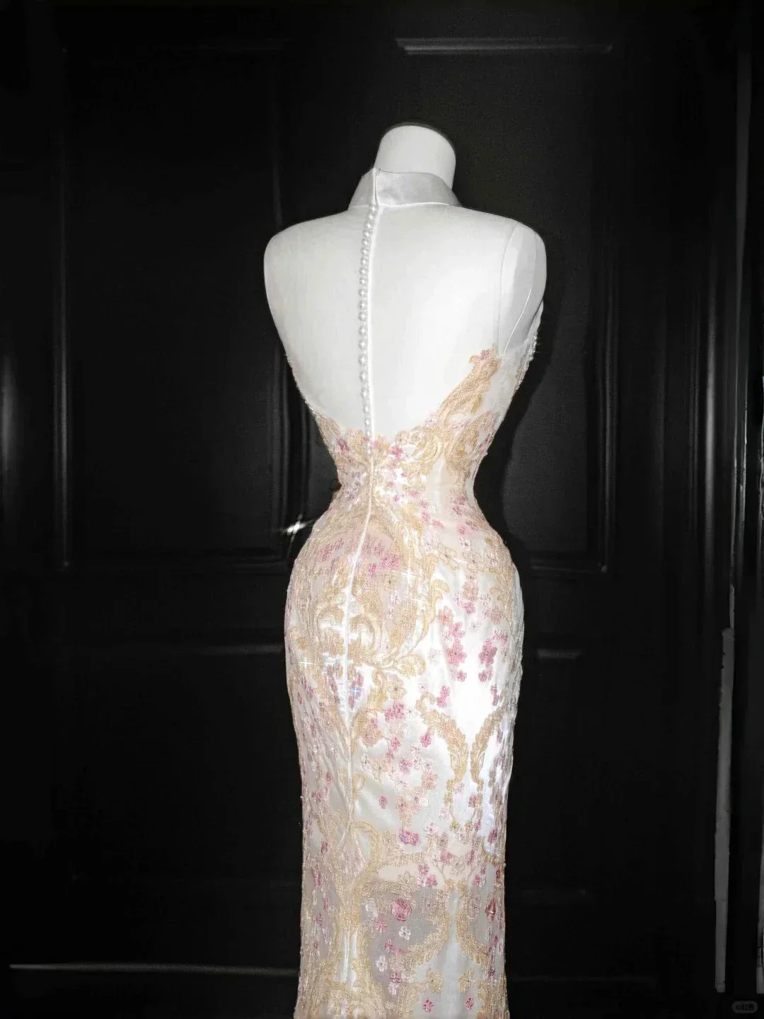 Classy Tulle Appliques Sequins Mermaid Prom Dress Slit Formal Evening Dress Y8661 - Image 6