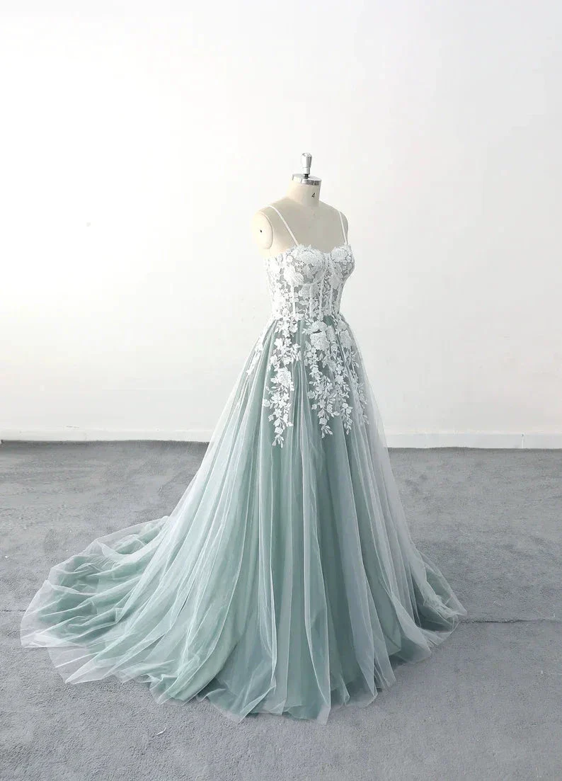 corset cutout sexy wedding dress,full length delicate dress Y3089 - Image 2