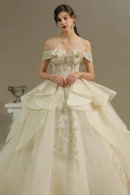 Elegant wedding dresses princess | Wedding dresses with lace - Image 2