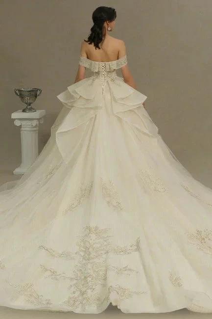 Elegant wedding dresses princess | Wedding dresses with lace - Image 3