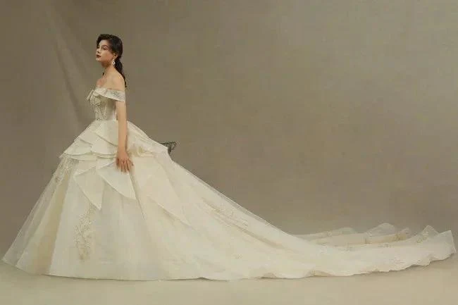 Elegant wedding dresses princess | Wedding dresses with lace - Image 6