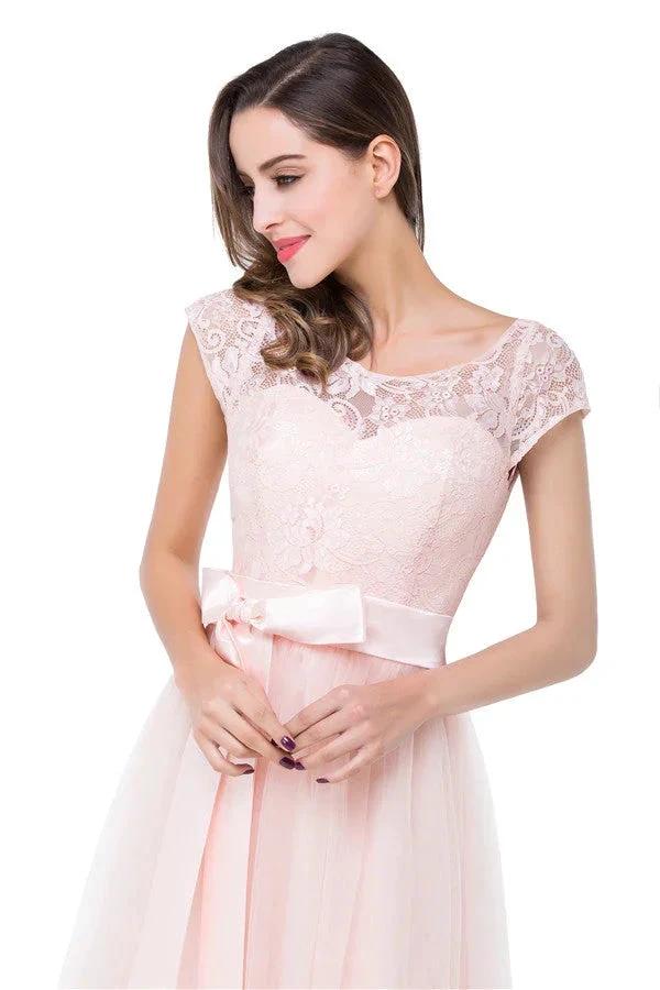 Crew Floor-length A-line Sashes Chiffon Bridesmaid Dresses - Image 6
