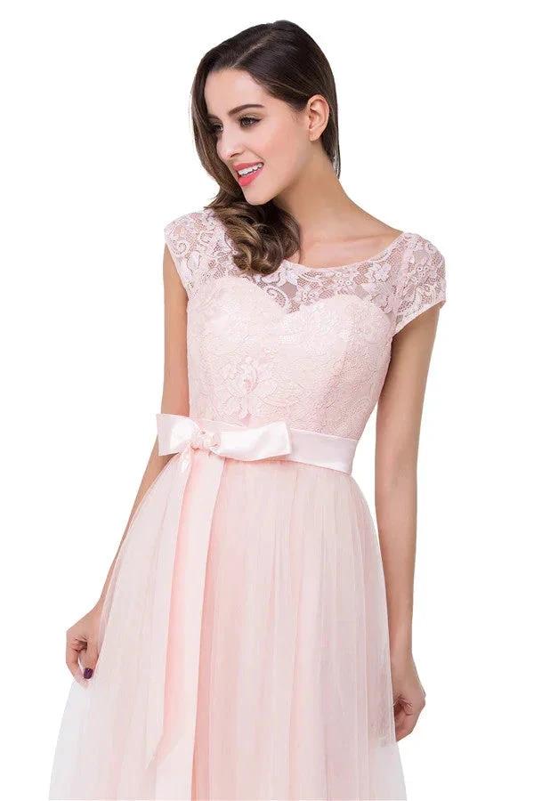 Crew Floor-length A-line Sashes Chiffon Bridesmaid Dresses - Image 8