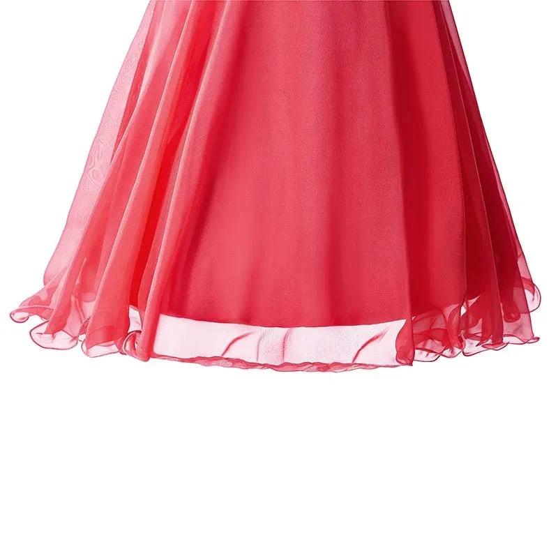 Crystal A-line One Shoulder Chiffon Party Dress - Image 4