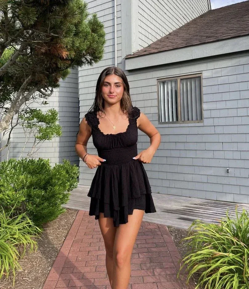 Cute A-line Black Homecoming Dress Black Party Dress Y2211 - Image 2