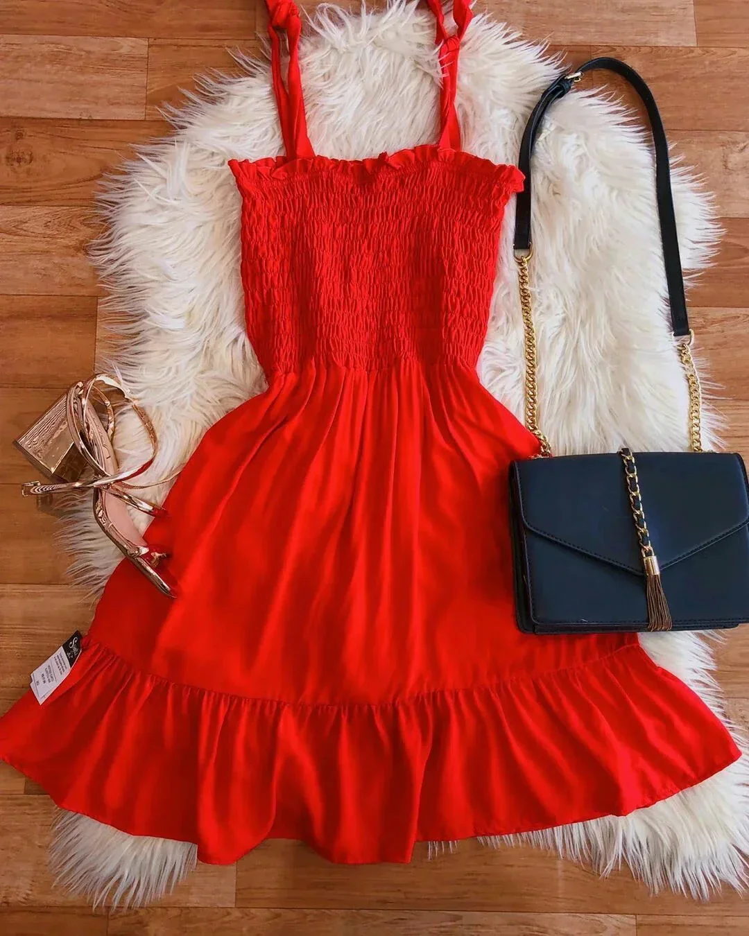 Cute A-line Hot Pink Homecoming Dress Hot Pink Summer Outfit Dress Y3094 - Image 2