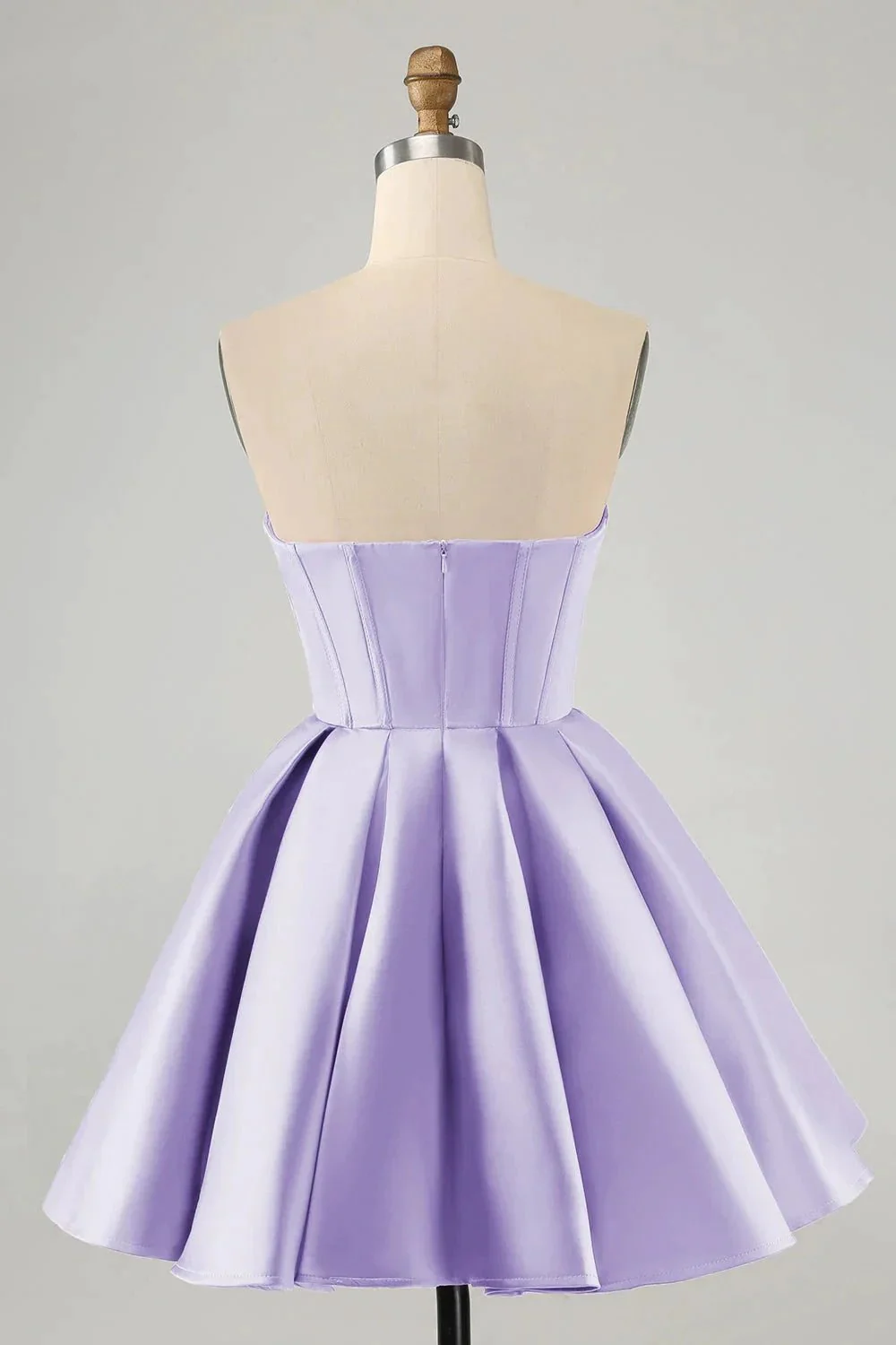 Cute A Line Sweetheart Corset Short Fuchsia Homecoming Dress with Beading - Image 14