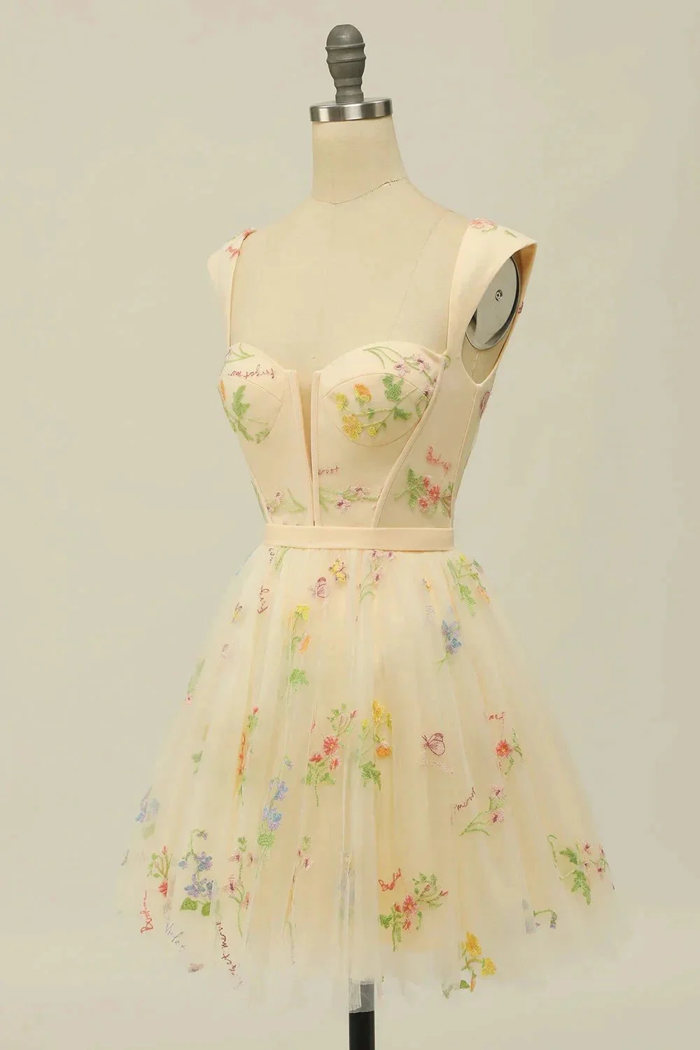 Cute A Line Sweetheart Purple Short Homecoming Dress with Embroidery - Image 12