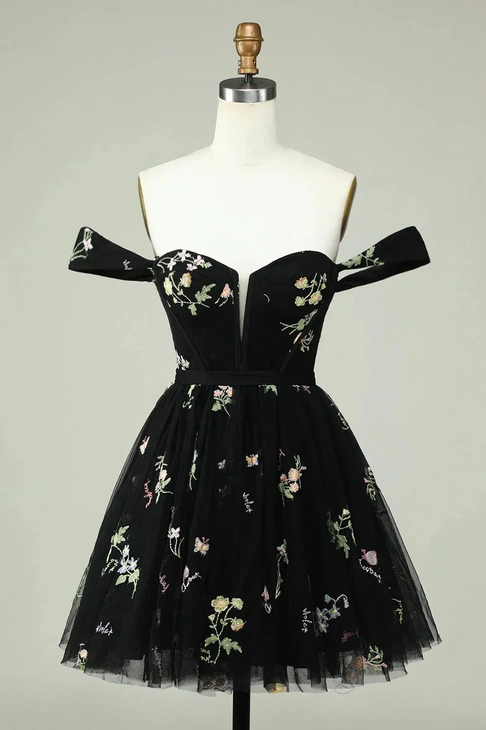 Cute A Line Sweetheart Purple Short Homecoming Dress with Embroidery - Image 13