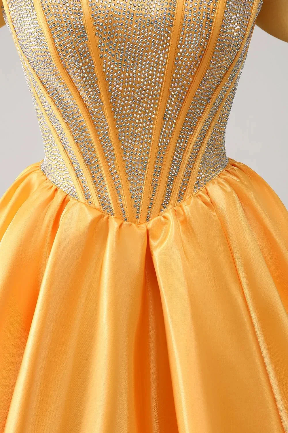 Cute Blue A Line Off The Shoulder Corset Homecoming Dress with Beading - Image 10