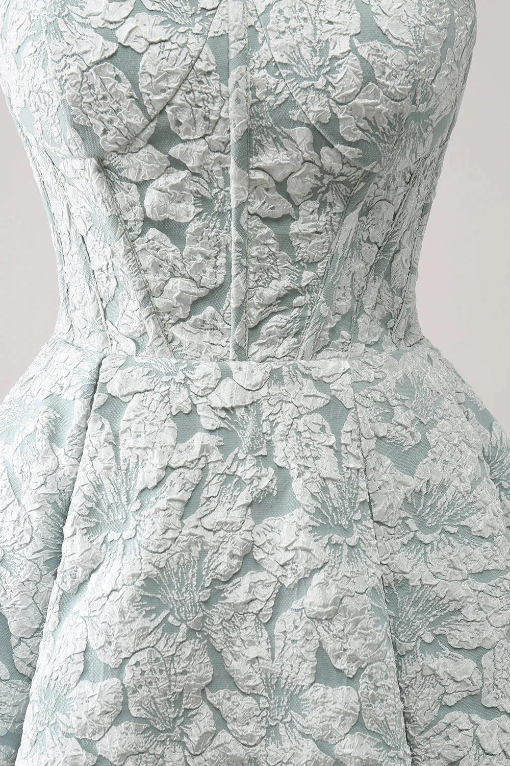 Cute Grey Green A Line Sweetheart Corset Short Homecoming Dress - Image 7