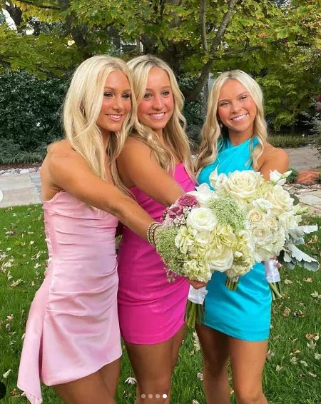 Cute Homecoming Dress Party Dress Y4008 - Image 3