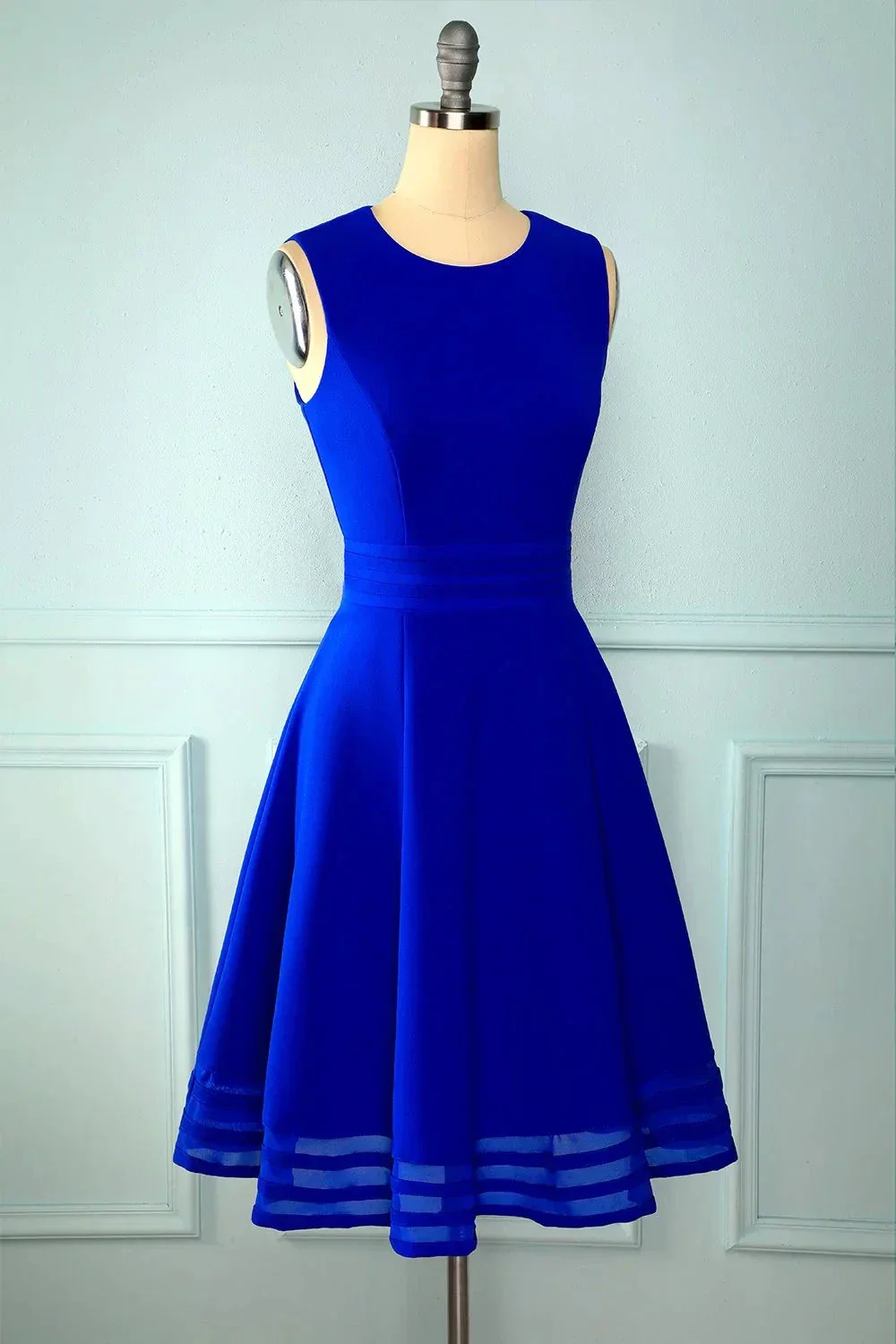 Cute Royal Blue Short Homecoming Dress 8th Graduation Dress Y672 - Image 2