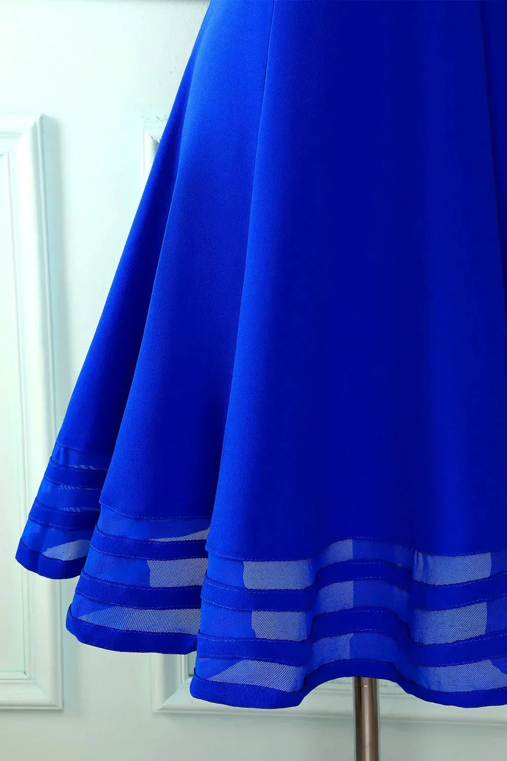 Cute Royal Blue Short Homecoming Dress 8th Graduation Dress Y672 - Image 5
