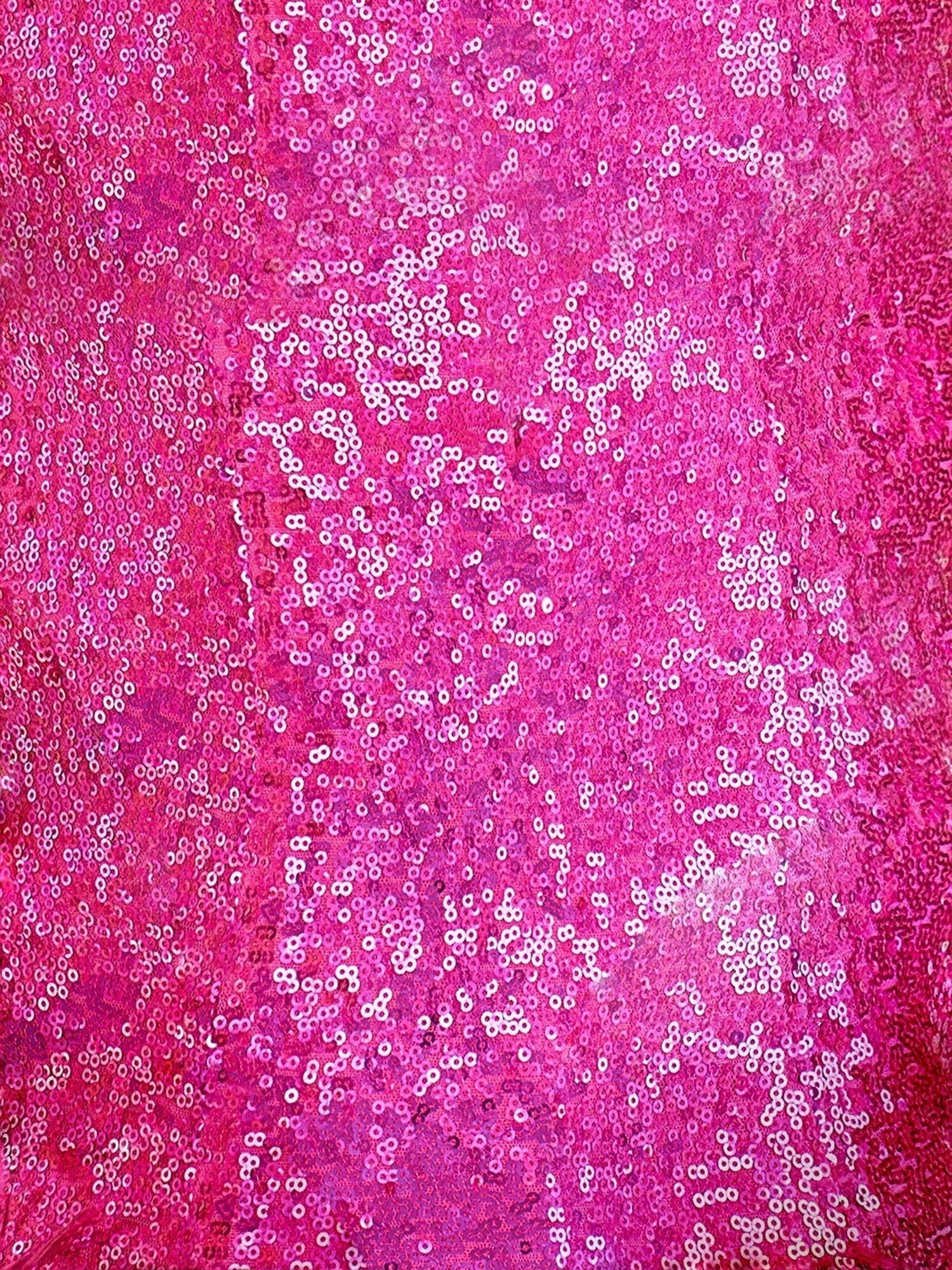 V Neck Hot Pink Sequins Short Tight Homecoming Dress - Image 6