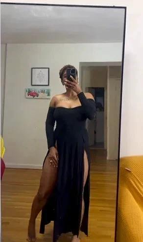 Black Long Prom Dress,Sexy Evening Dress Y1796 - Image 4