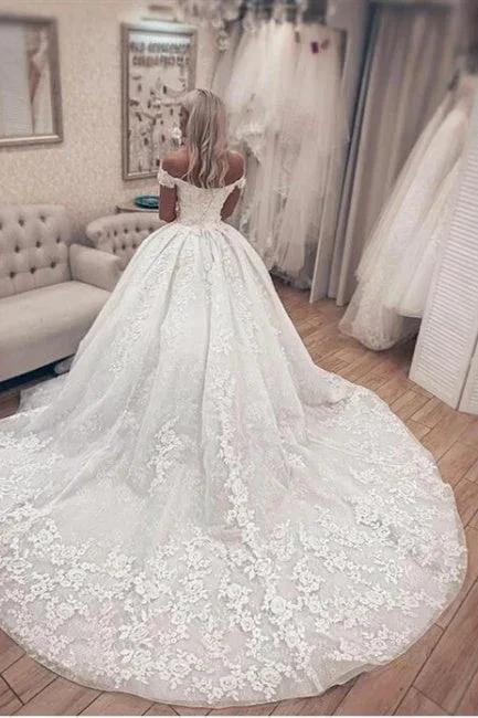 Designer wedding dresses princess | Wedding dresses in lace - Image 2