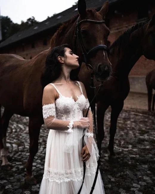 Designer Wedding Dresses With Lace | Sheath dresses wedding dresses - Image 4