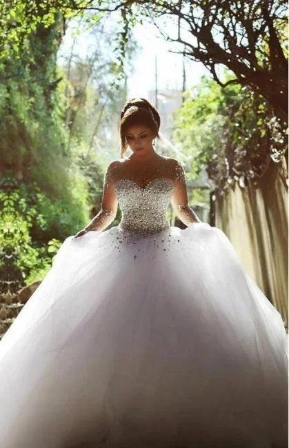 Designer Wedding Dresses With Sleeves | Luxury wedding dresses princess - Image 3