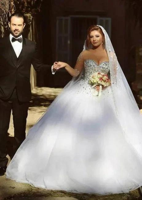 Designer Wedding Dresses With Sleeves | Luxury wedding dresses princess - Image 5