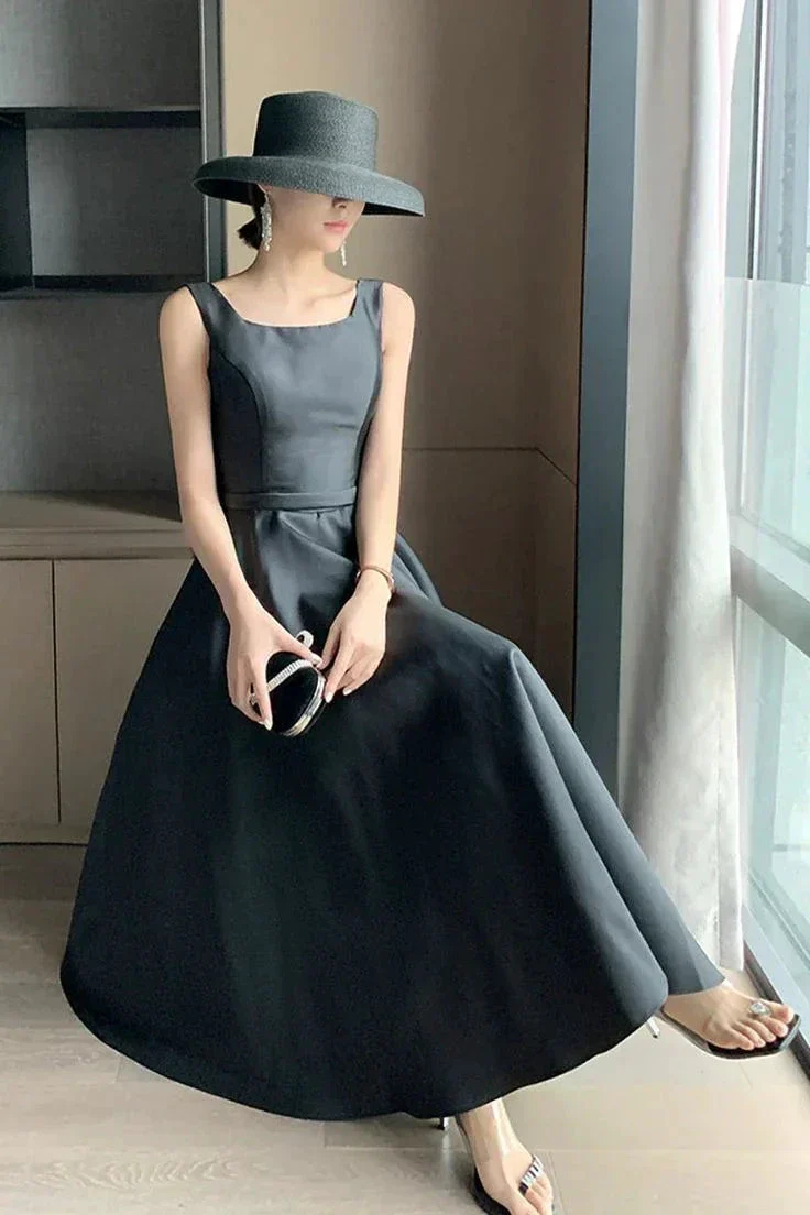Elegant Black Prom Birthday Ball Gown Backless Big Bow-tie Evening Guest Long Party Summer Dresses Y5790 - Image 3