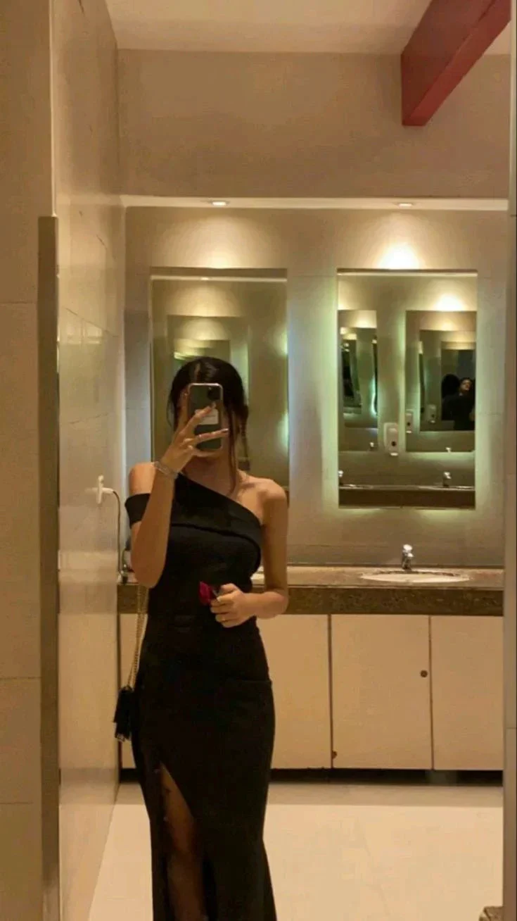 Elegant Black Sheath Long Evening Dress With Split Y6891 - Image 2
