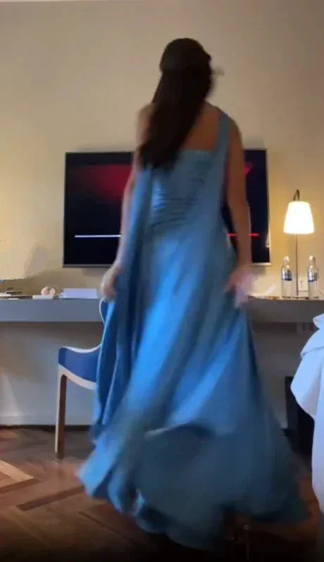 Elegant Blue Prom Dress Chic Blue Evening Dress Y7442 - Image 3