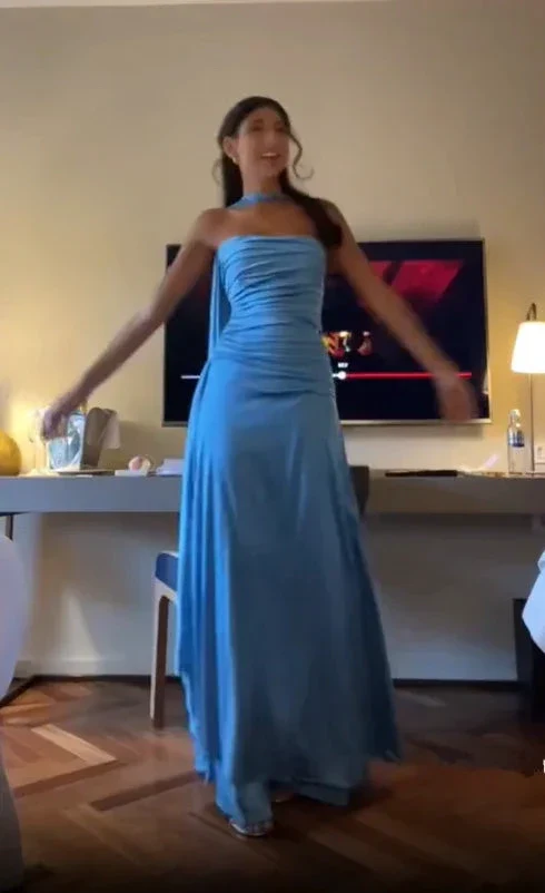 Elegant Blue Prom Dress Chic Blue Evening Dress Y7442 - Image 6