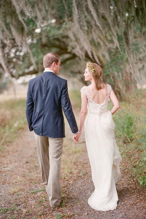 Elegant Cap Sleeve Long Chiffon Sweetheart Wedding Dress WD030 - Image 4