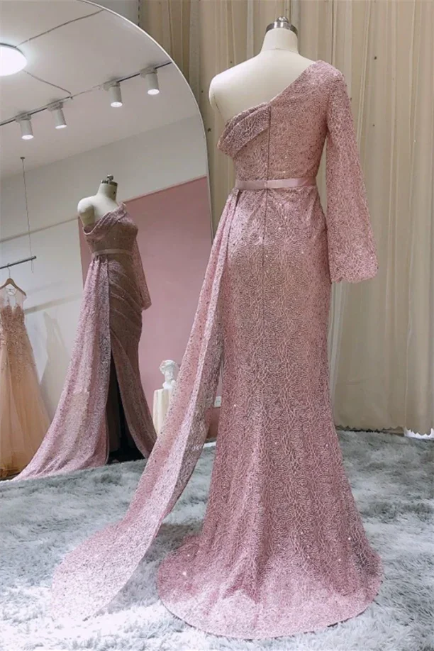 Elegant evening dresses with sleeves - Image 3