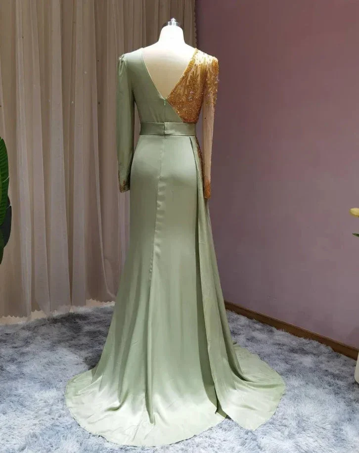Elegant Evening Dresses with Sleeves Long Prom Dresses - Image 5