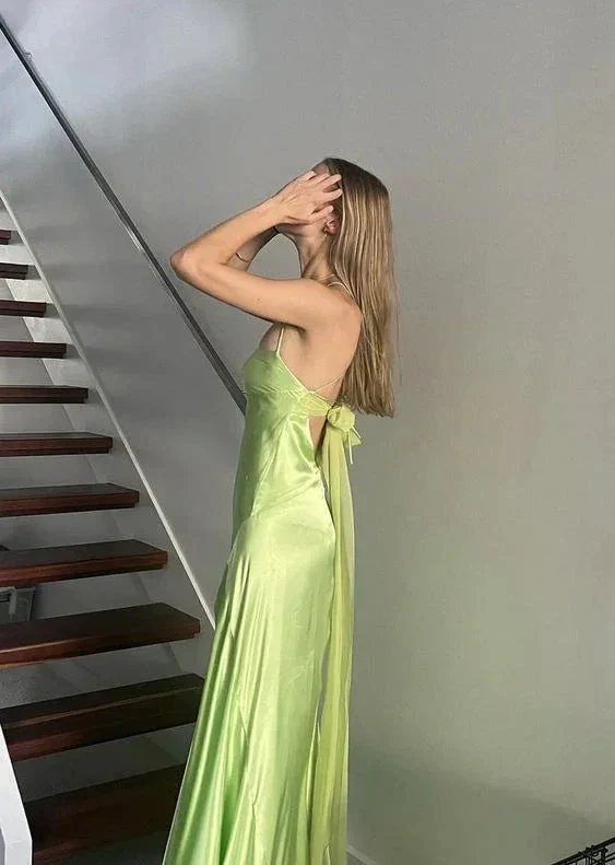 Elegant Green Vintage Long Prom Dress Formal Evening Dress Y7421 - Image 2