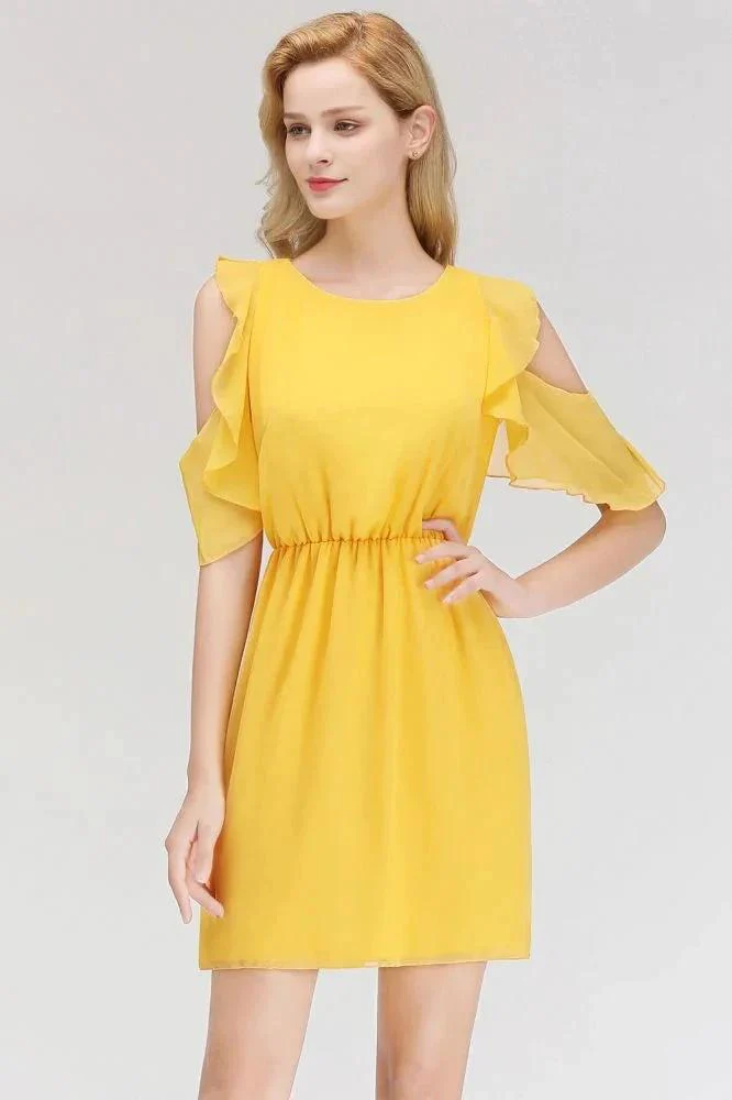 Elegant Mini Daily Casual Dresses Simple Tulle Sleeveless Evening Dresses - Image 5