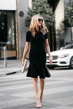 Elegant  Little Black Homecoming Dress With Ruffles S4203 - Image 2