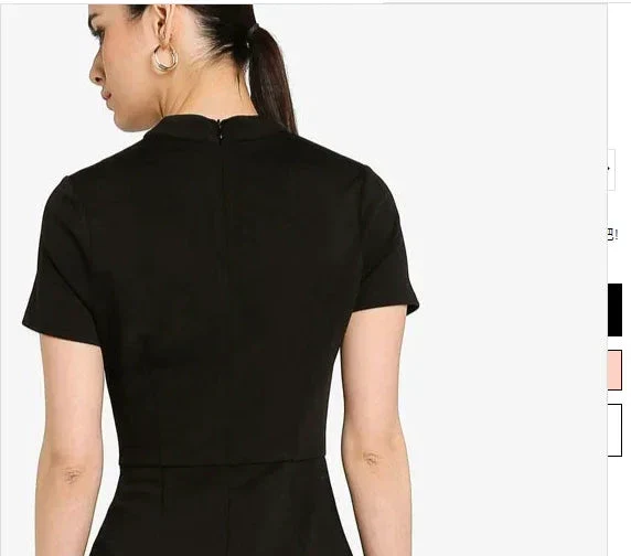 Elegant  Little Black Homecoming Dress With Ruffles S4203 - Image 3