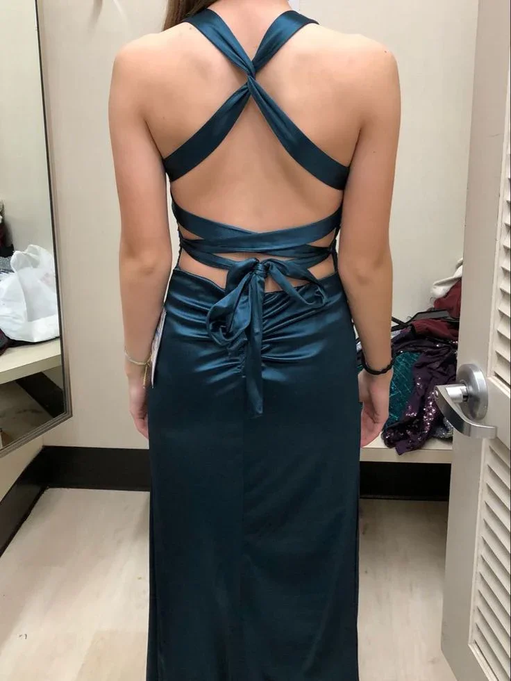 Elegant Mermaid Long Prom Dress Sexy Evening Dress  Y1931 - Image 3
