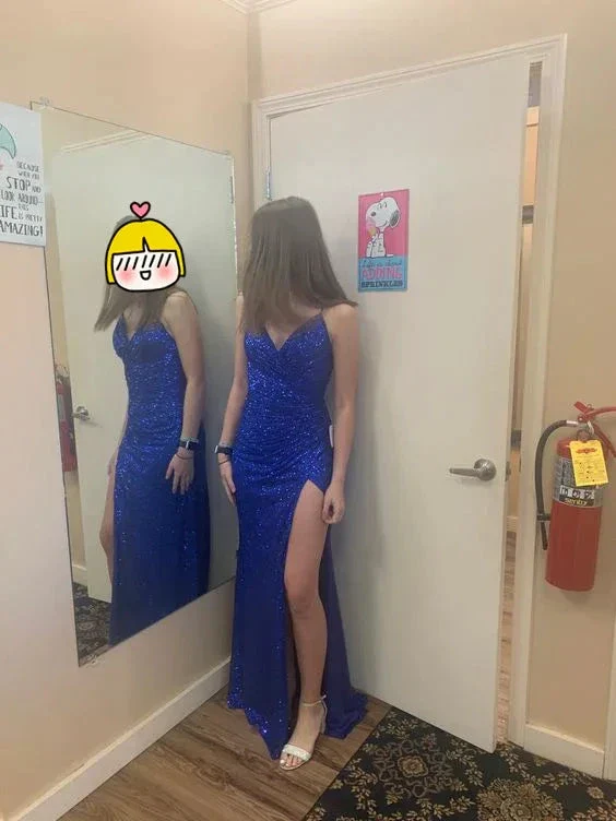 Elegant Mermaid Royal Blue Evening Dress ,Charming Prom Dress Y1279 - Image 2